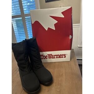Toe Warmers Boots Womens Size 9 Narrow Black Jennifer Waterproof Snow Warm Rain